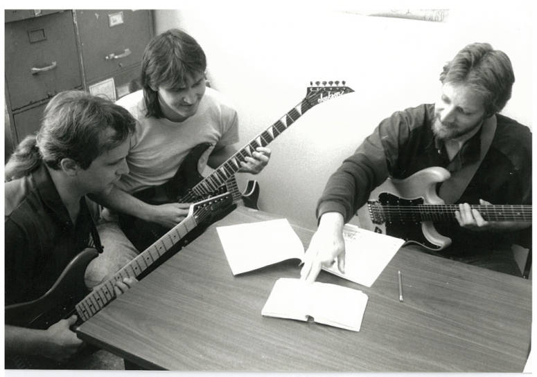 Don Mock with students of Guitar Institute of Technology